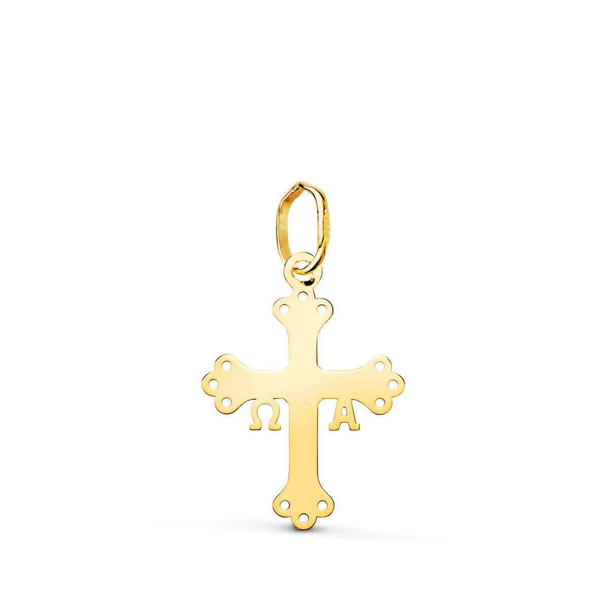 18K Yellow Gold Cross Pendant