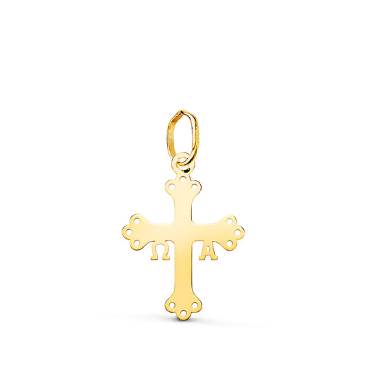 18K Yellow Gold Cross Pendant
