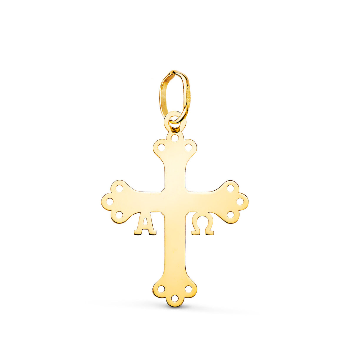 18K Yellow Gold Cross Pendant