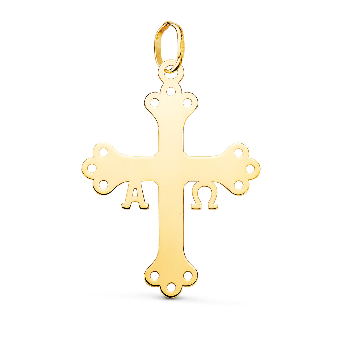 18K Yellow Gold Cross Pendant