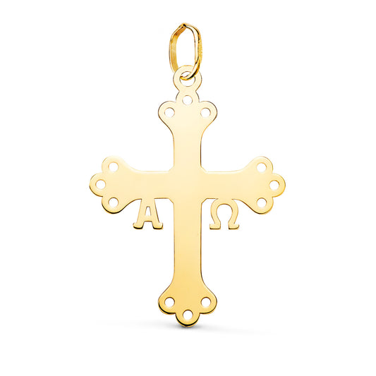 18K Yellow Gold Cross Pendant