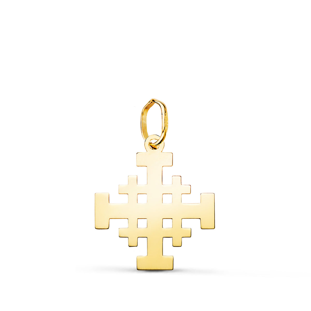 18K Yellow Gold Cross Pendant