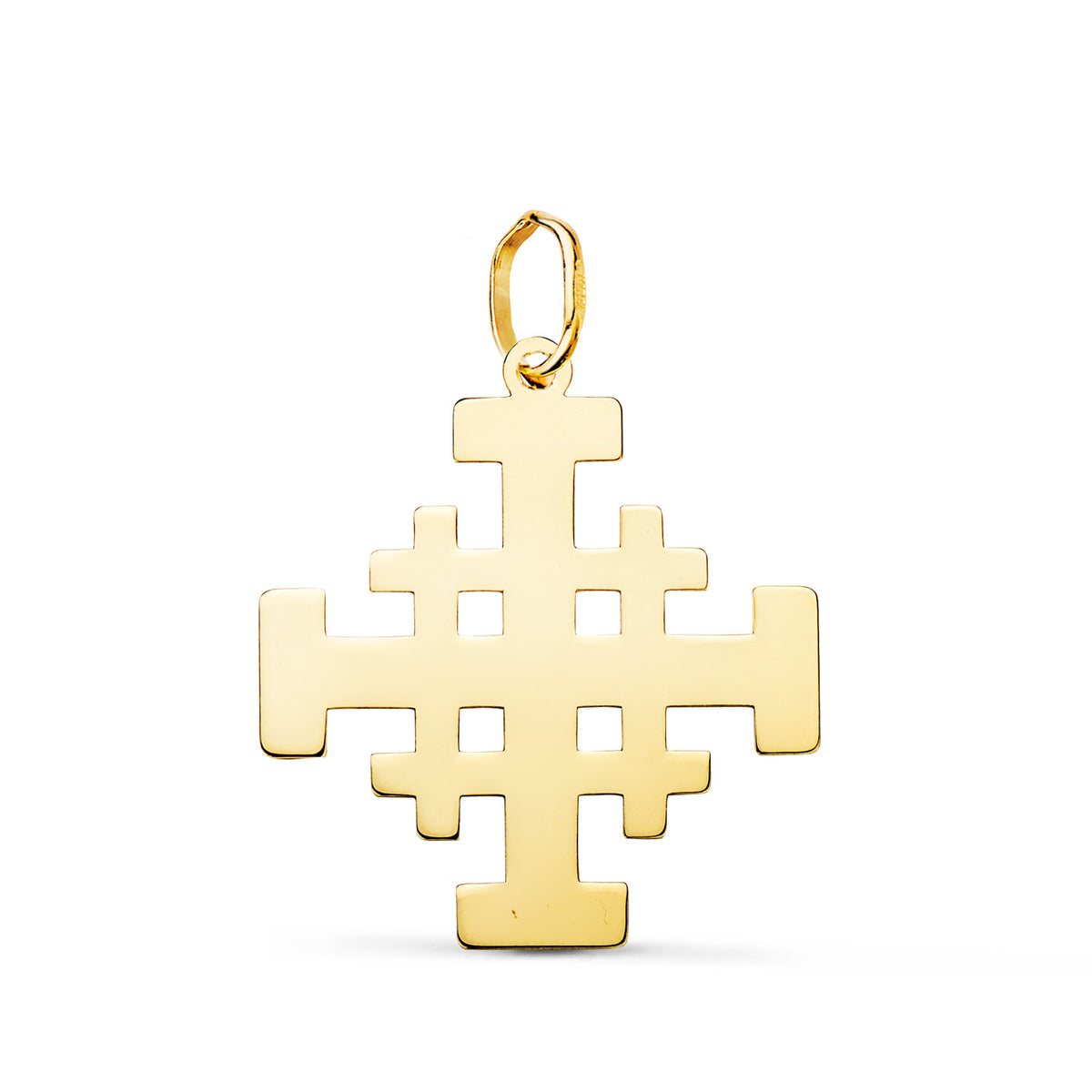 18K Yellow Gold Cross Pendant
