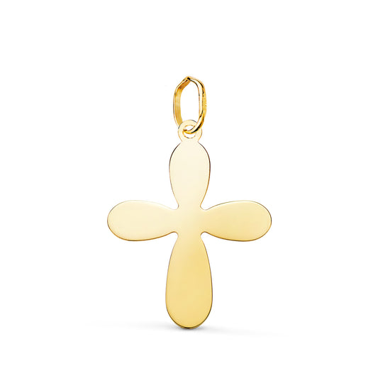 18K Yellow Gold Cross Pendant