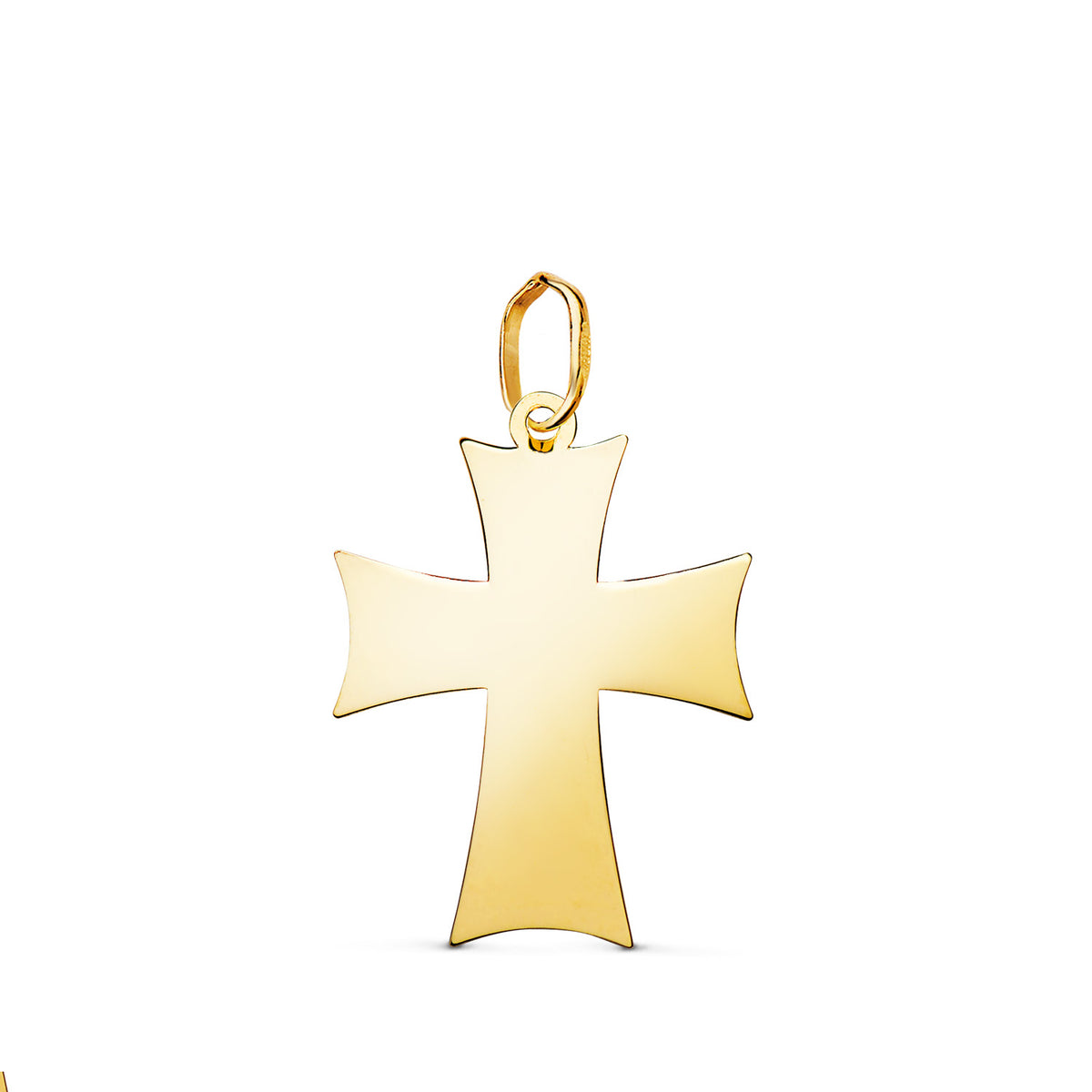 18K Yellow Gold Cross Pendant