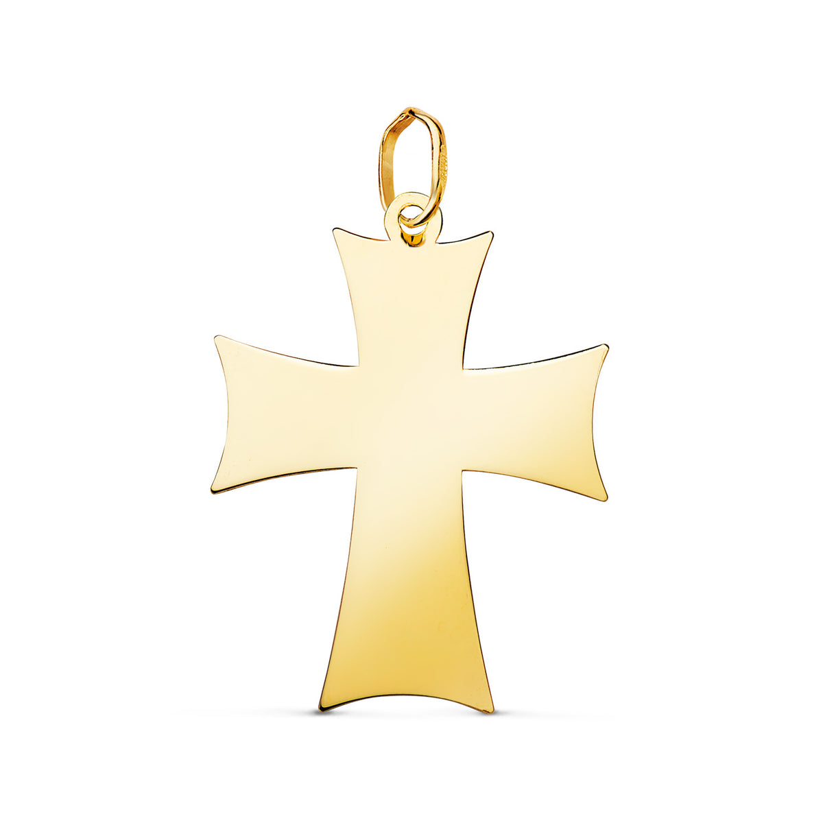 18K Yellow Gold Cross Pendant