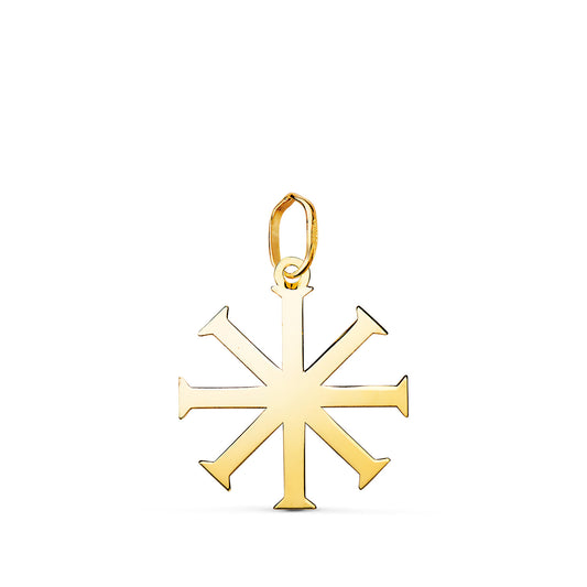 18K Yellow Gold Cross Pendant