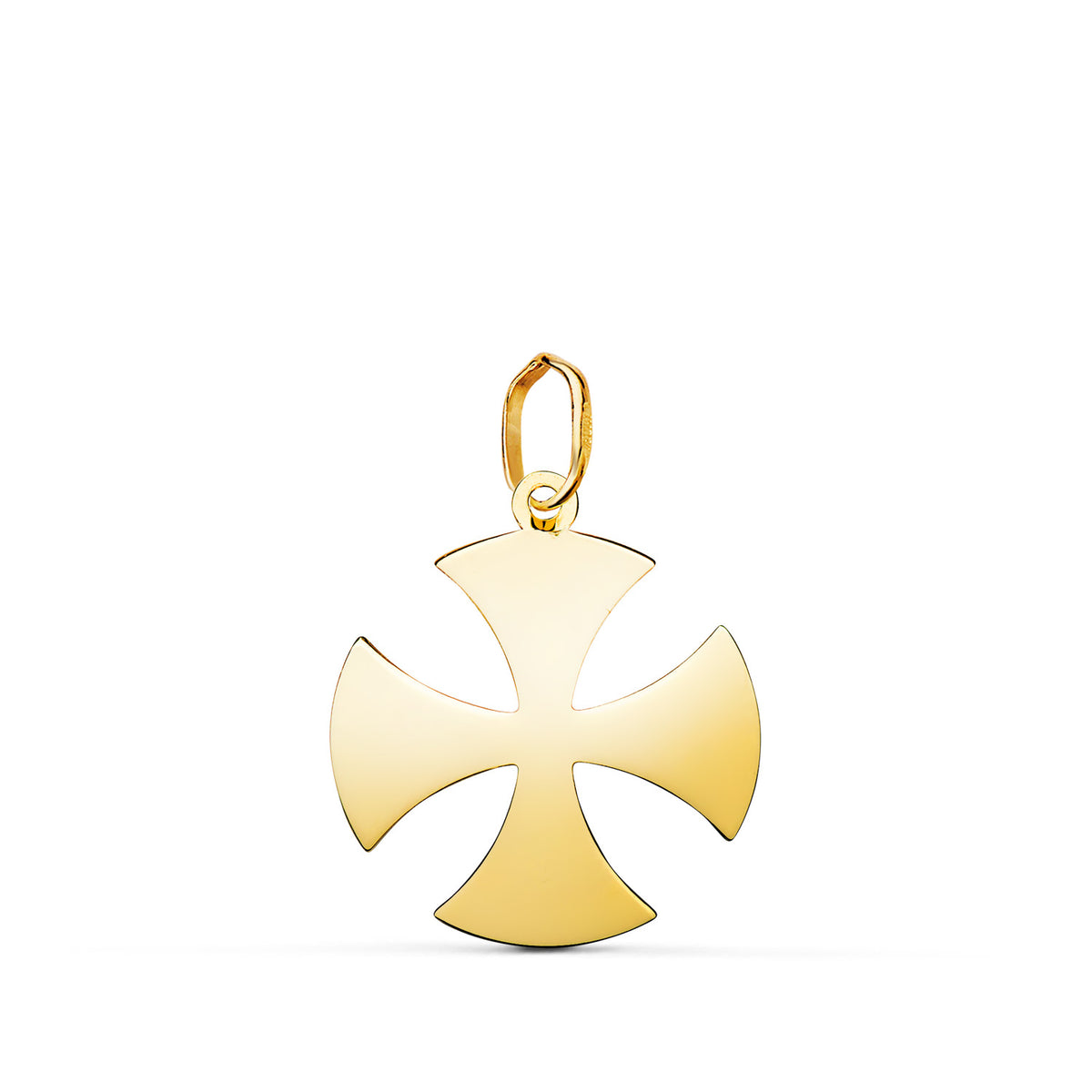 18K Yellow Gold Cross Pendant