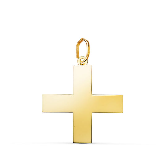 18K Yellow Gold Cross Pendant