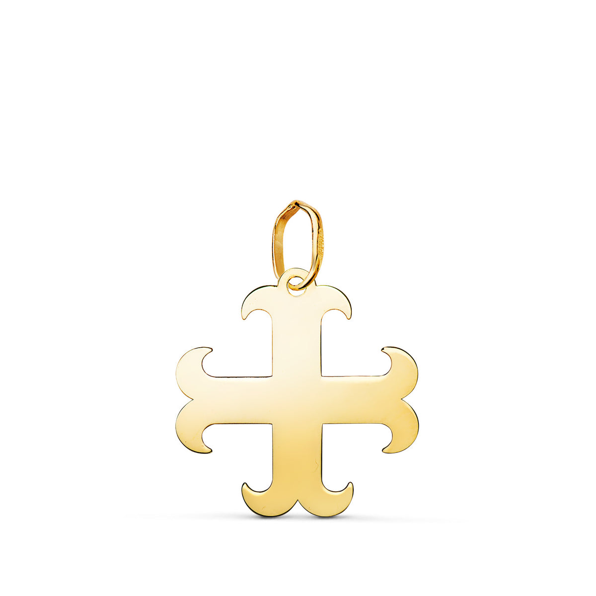 18K Yellow Gold Cross Pendant