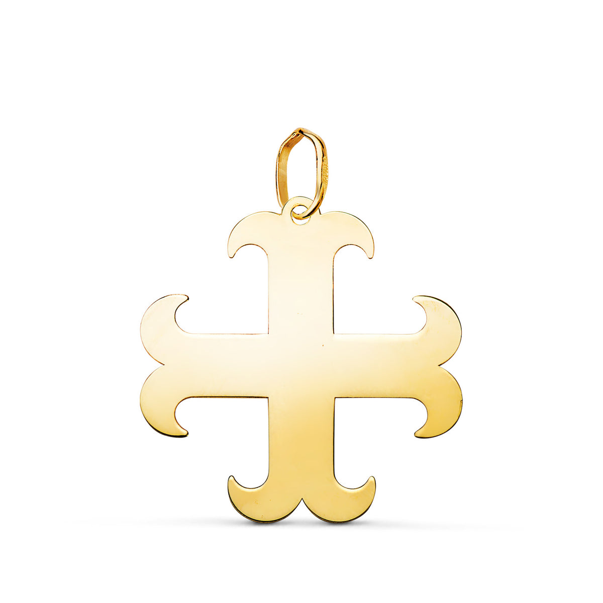 18K Yellow Gold Cross Pendant