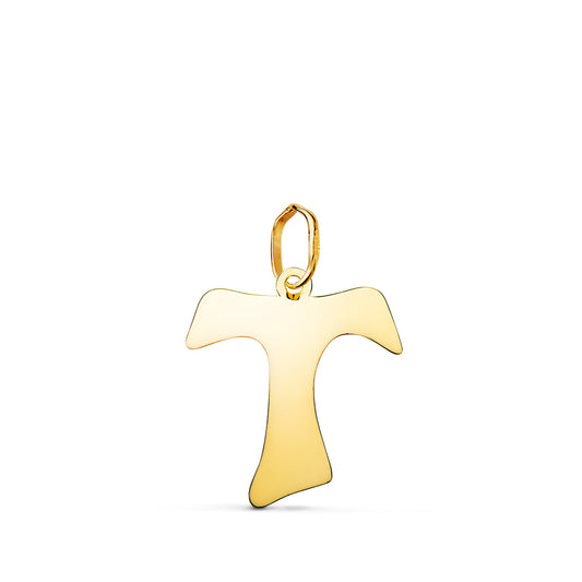 18K Yellow Gold Cross Pendant