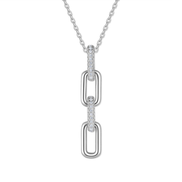 Modern Link Necklace – Gold-Plated Silver