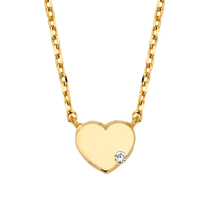 Eternal Heart Necklace – 14K Gold