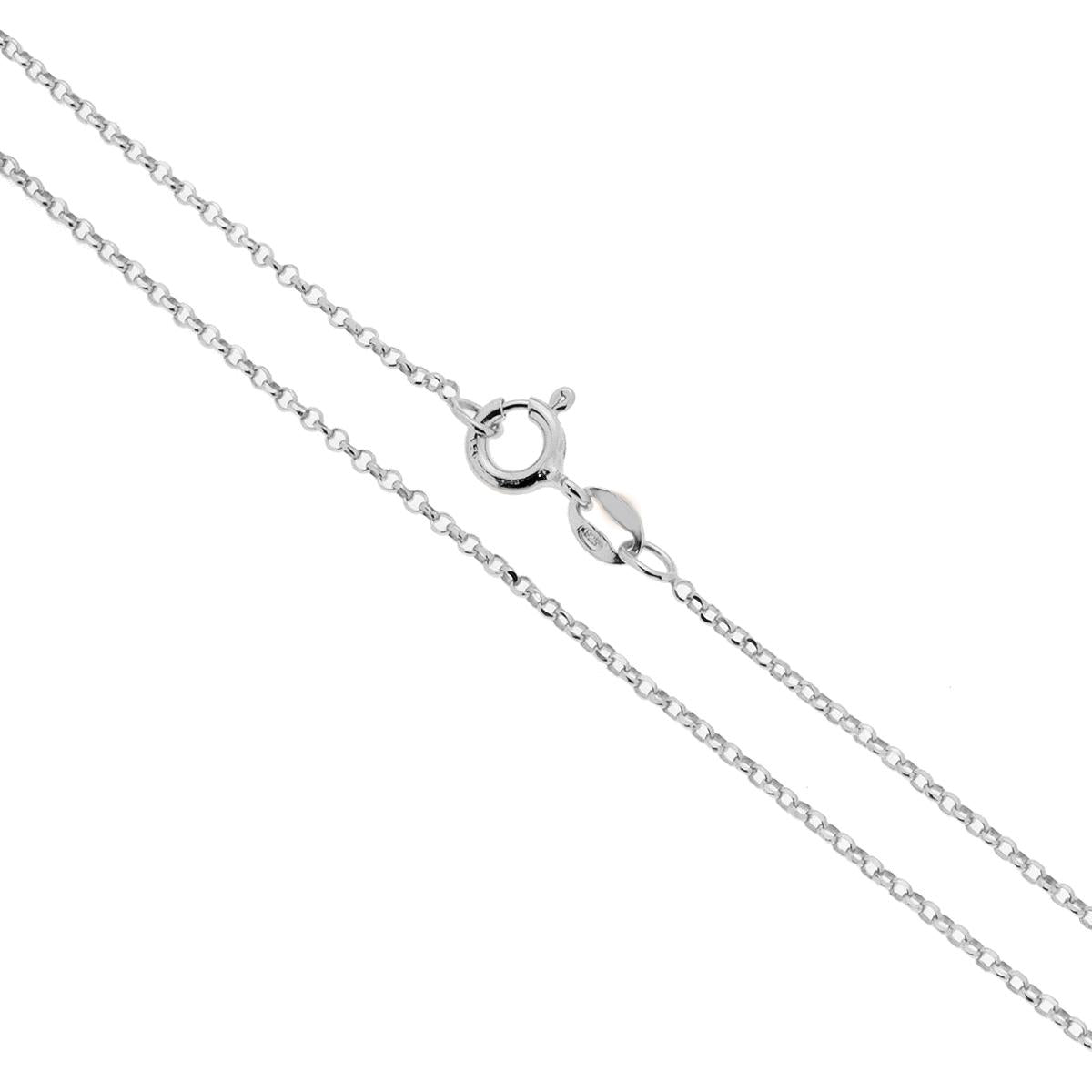 Diamond-Cut Rolo Chain Necklace – 1.5 mm