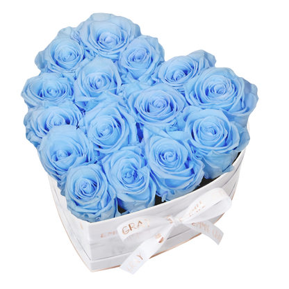 Klassische Infinity-Herz-Rosenbox – M