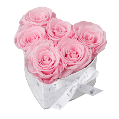 Klassische Infinity-Herz-Rosenbox – S