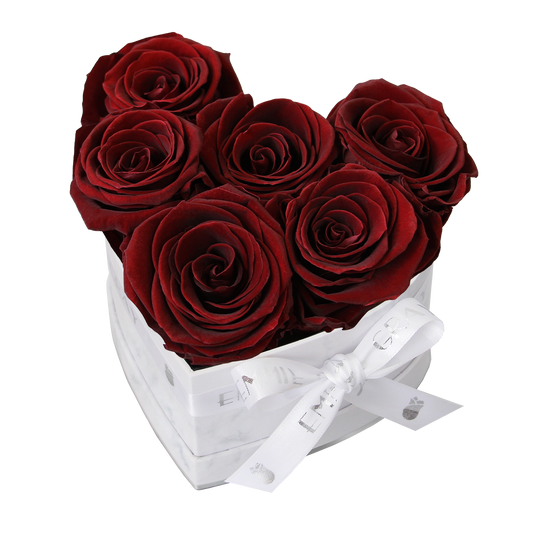 Klassische Infinity-Herz-Rosenbox – S