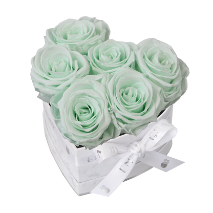 Klassische Infinity-Herz-Rosenbox – S
