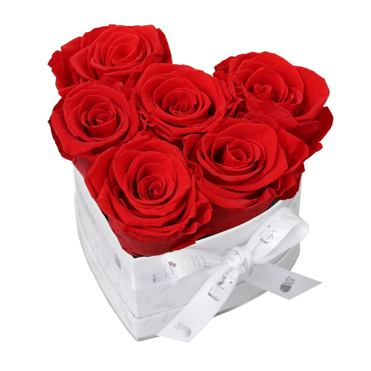 Klassische Infinity-Herz-Rosenbox – S