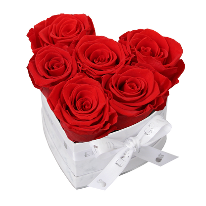 Klassische Infinity-Herz-Rosenbox – S