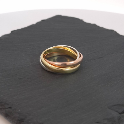 Infinite Bond Tri-Tone Ring