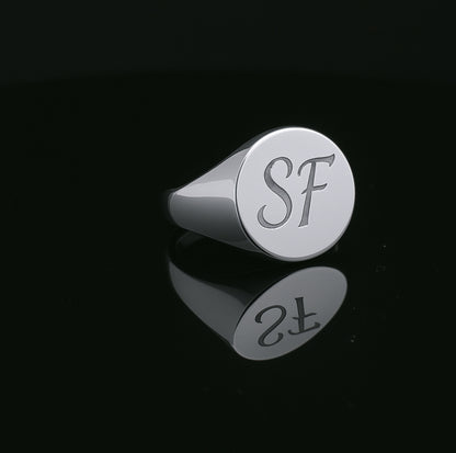 Anillo de plata radiante