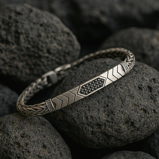 Anillo de plata radiante