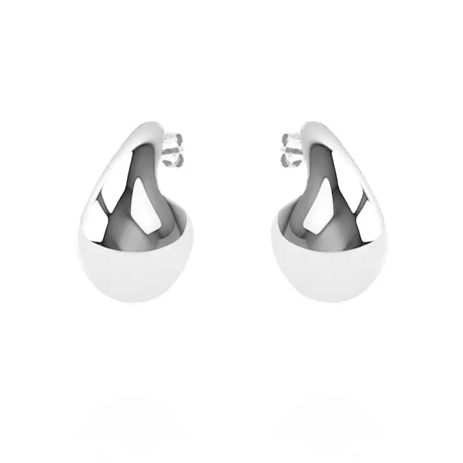 Glossy Teardrop Earrings – Earrings by Flor de Oro | Customizable Luxury Jewelry