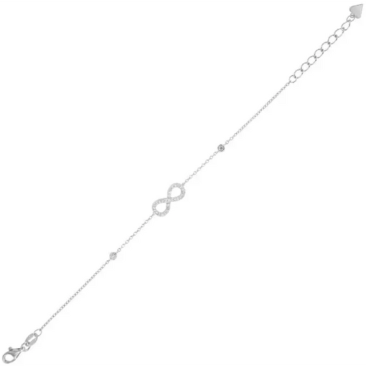 Infinity Sparkle Bracelet – Bracelet by Flor de Oro | Customizable Luxury Jewelry