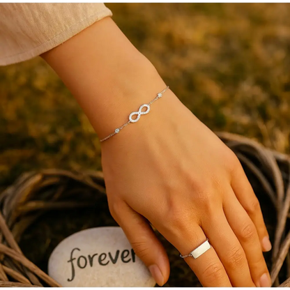 Infinity Sparkle Bracelet – Bracelet by Flor de Oro | Customizable Luxury Jewelry