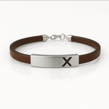 Línea Brown Bracelet – Bracelet Sterling Silver Silver by Flor de Oro | Customizable Luxury Jewelry