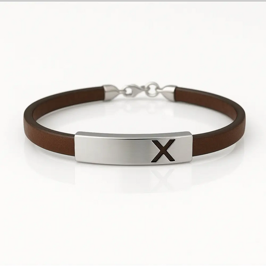 Línea Brown Bracelet – Bracelet Sterling Silver Silver by Flor de Oro | Customizable Luxury Jewelry