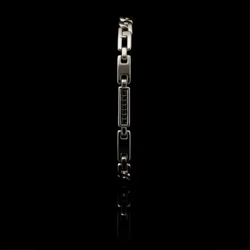 Midnight Shadow Bracelet – Bracelet Sterling Silver Silver by Flor de Oro | Customizable Luxury Jewelry