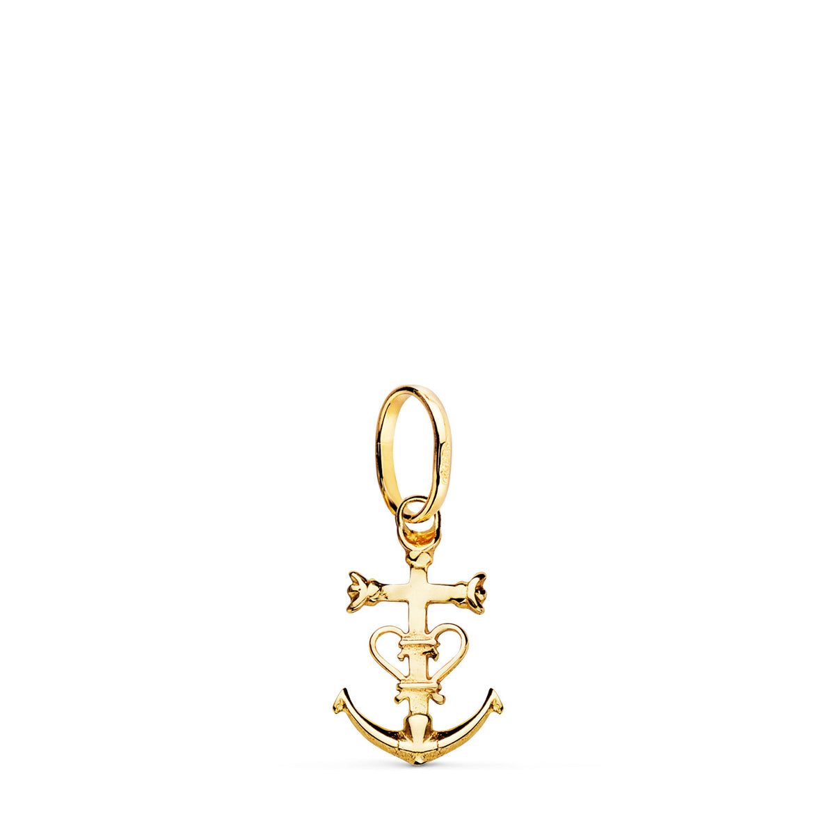 18K Yellow Gold Cross Pendant