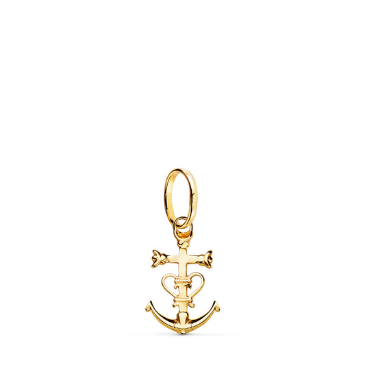 18K Yellow Gold Cross Pendant