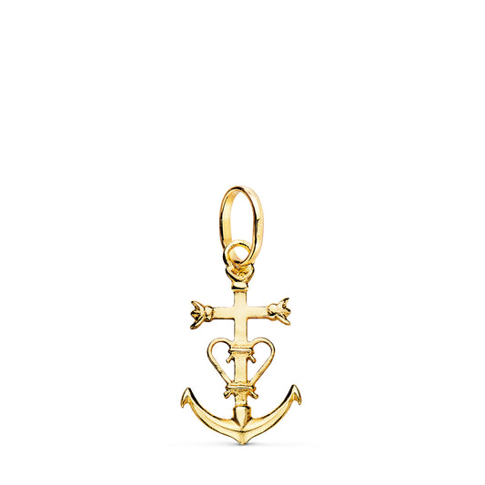 18K Yellow Gold Cross Pendant