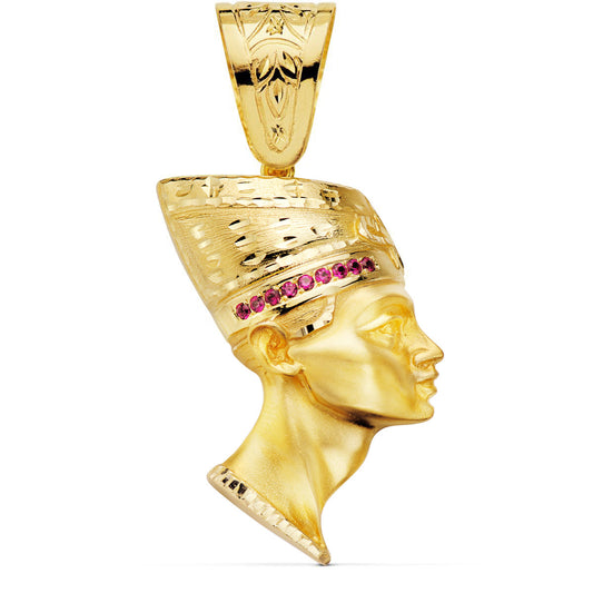 18K Yellow Gold Pendant with Cubic Zirconia