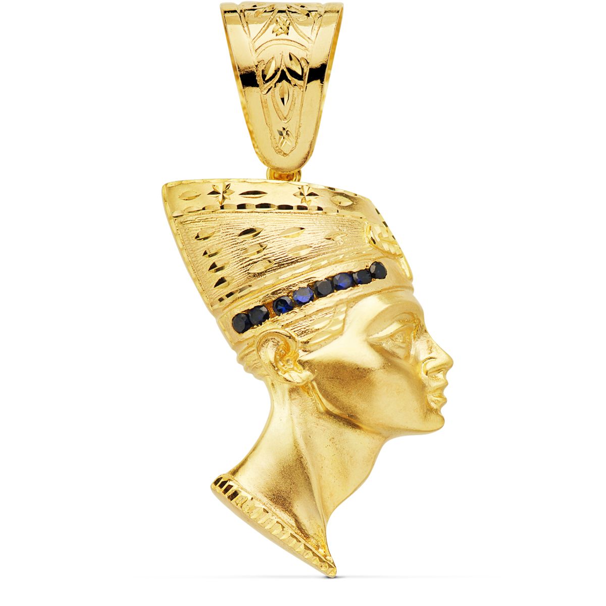 18K Yellow Gold Pendant with Cubic Zirconia
