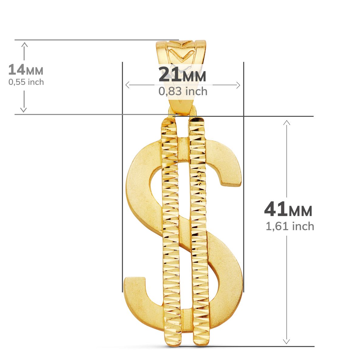 18K Yellow Gold Pendant