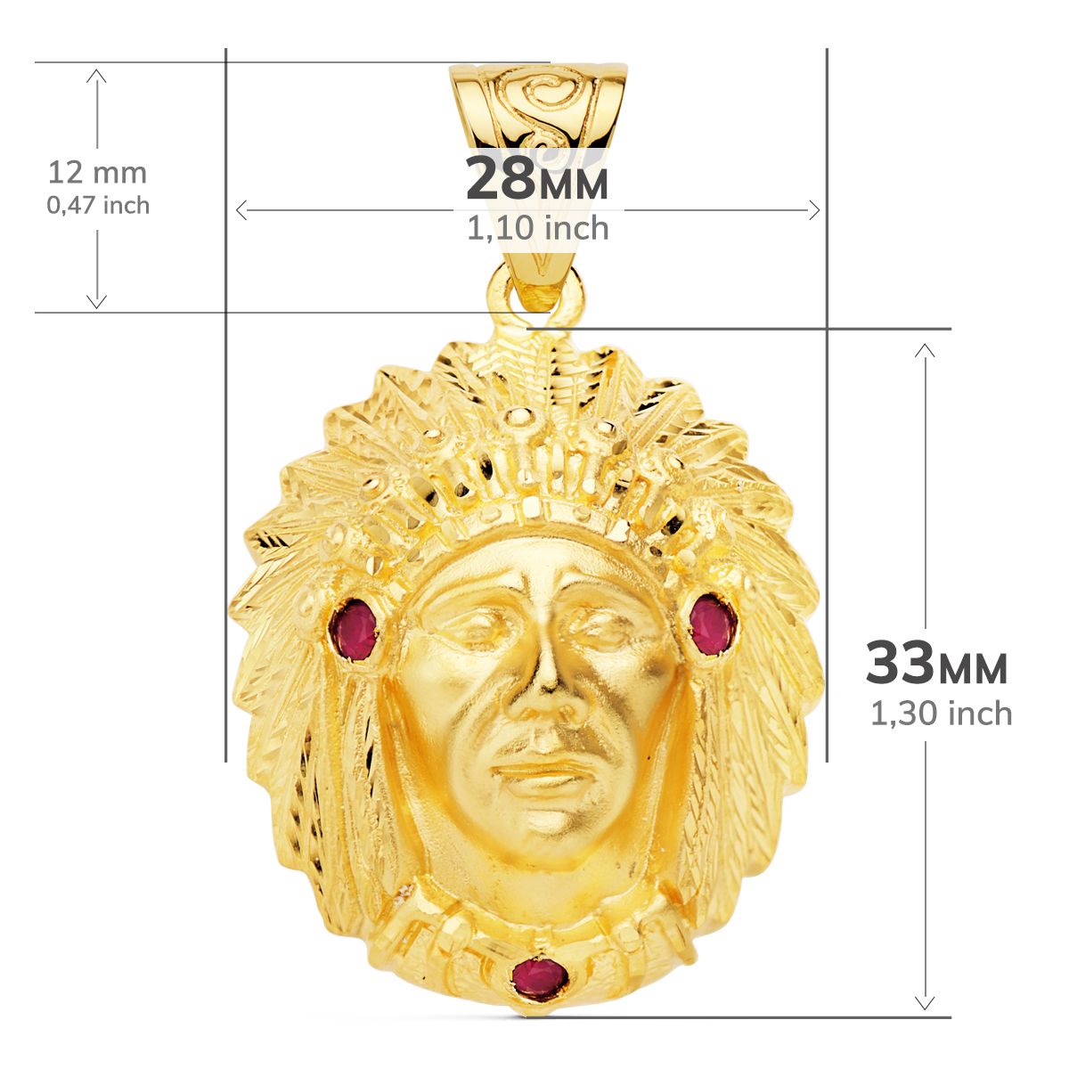 18K Yellow Gold Pendant