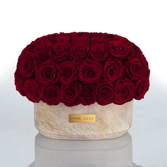 Premium Solid Splendid Infinity - M – Preserved Roses Up to 3 Years – Jewelry Burgungy by Flor de Oro | Customizable Luxury Jewelry