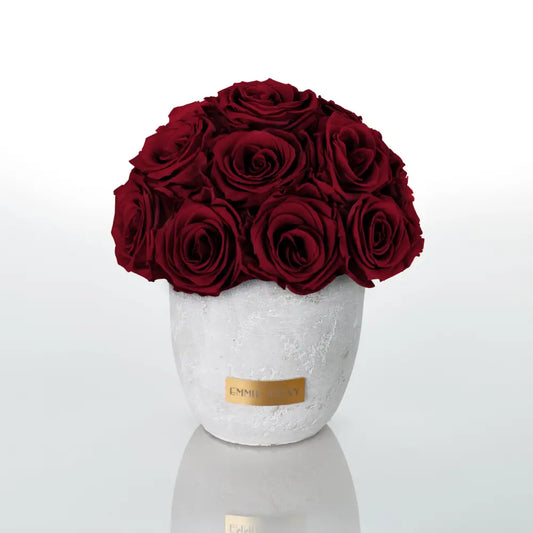 Premium Solid Splendid Infinity S – Preserved Roses Up to 3 Years – Jewelry Burgungy by Flor de Oro | Customizable Luxury Jewelry