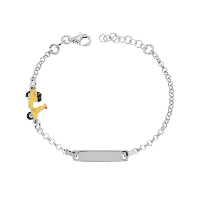 Vespa Scooter Baby Bracelet – 925 Sterling Silver