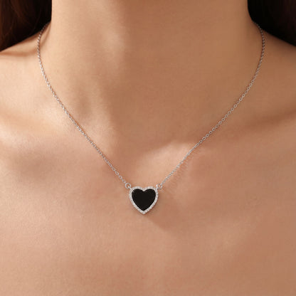 Black Heart Necklace