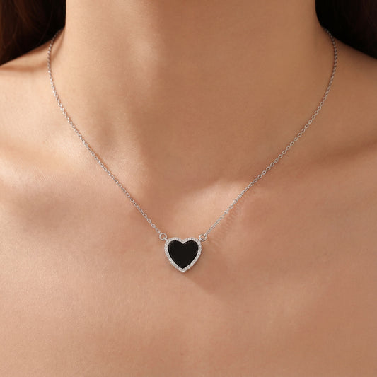 Black Heart Necklace