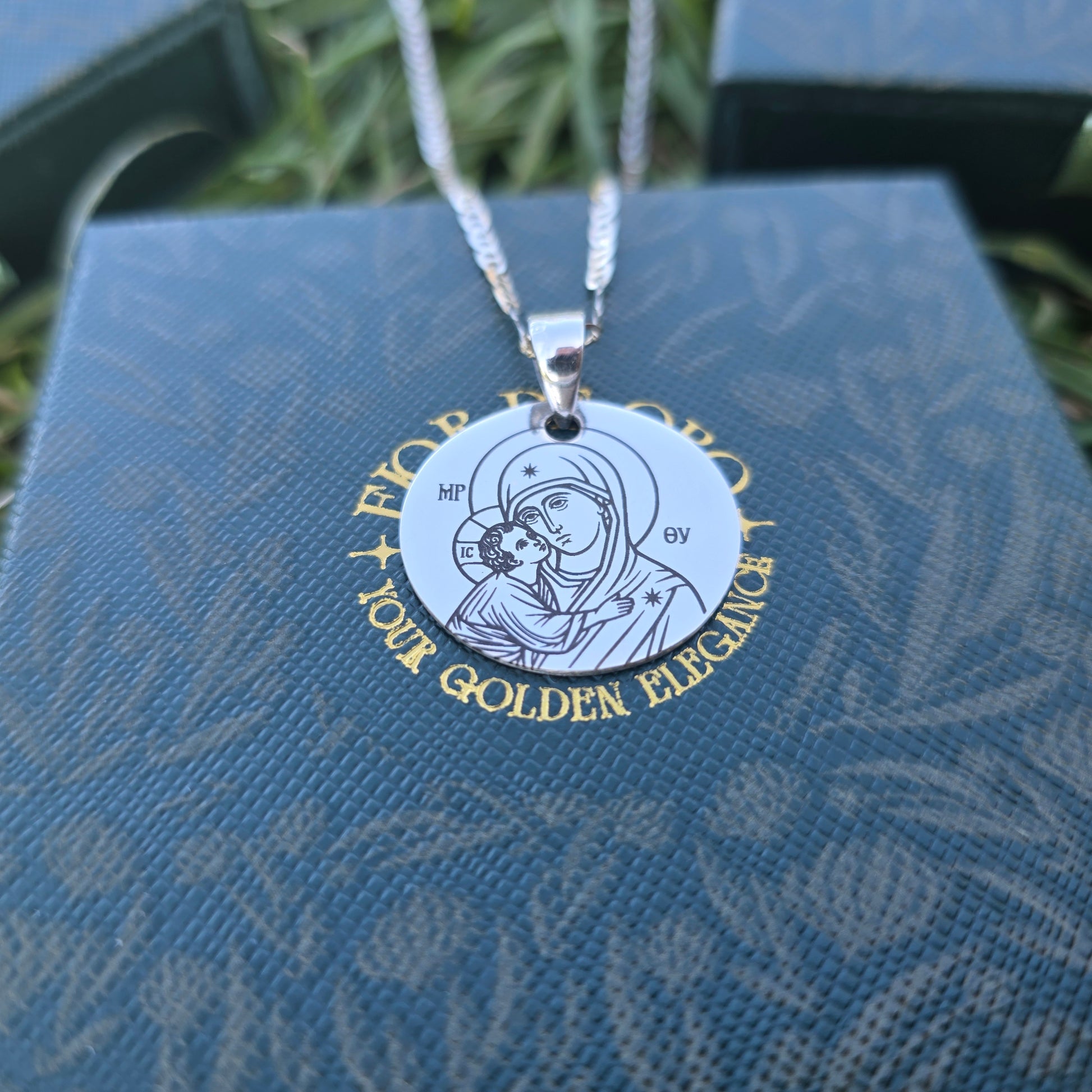 Virgin Mary & Baby Jesus Pendant