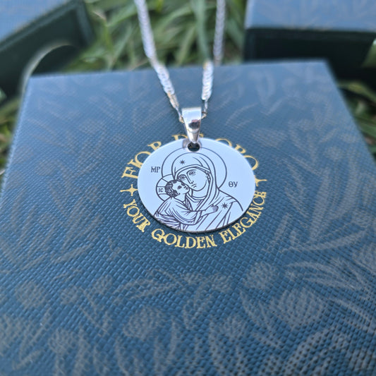 Virgin Mary & Baby Jesus Pendant