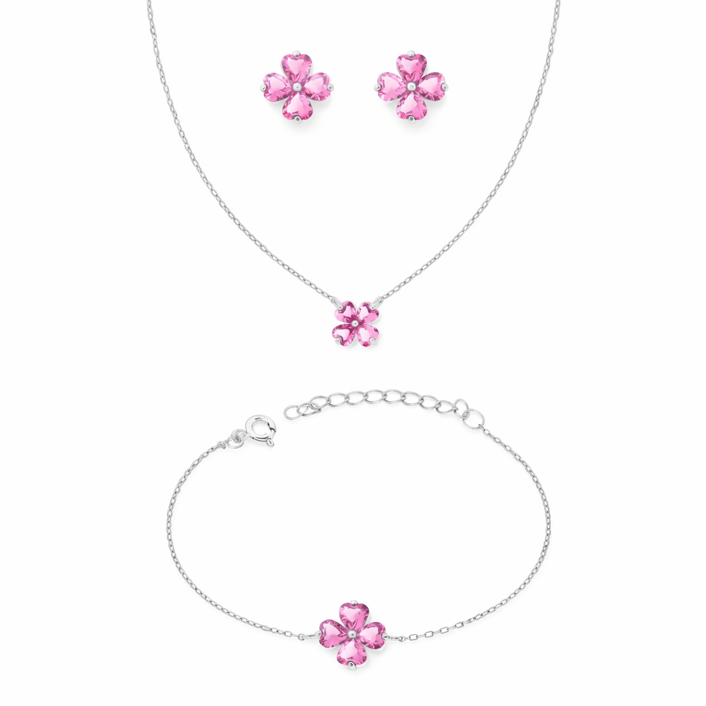 Four-Leaf Clover Jewellery Set