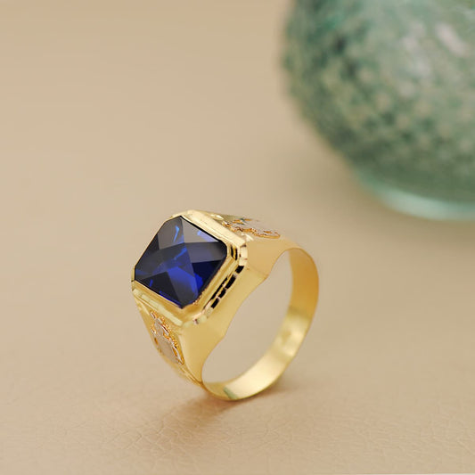 18K Yellow Gold Signet Ring